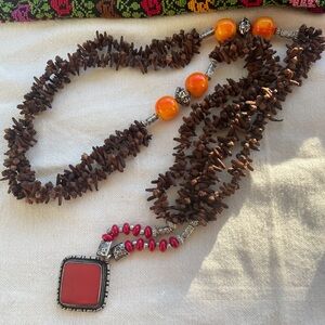 Bedouin Boho Handmade Clove Krunful 2-strand necklace
